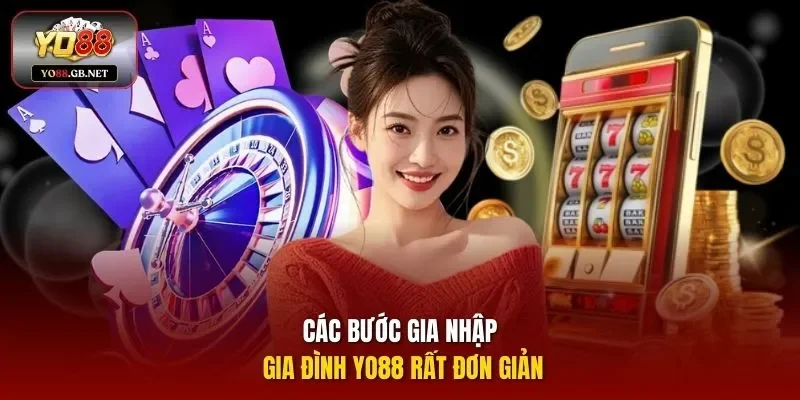 Các bước gia nhập gia đình YO88 rất đơn giản