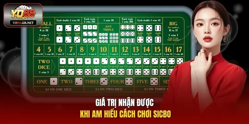 Giá trị nhận được khi am hiểu cách chơi Sicbo